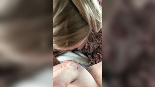 Hawt Edging Oral from Wife with Large Ejaculation