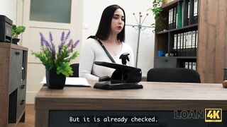 LOAN4K. A Youthful Student hotty Enticed a Loan officer with her Large Natural Boobs