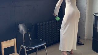 cleaning femdom-goddess teasing you