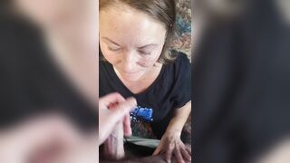 Hawt mother i'd like to fuck admits to wanting 4 dicks at one time this babe sucks him twice and cums so many times so much cum in public