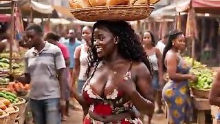 Sexy black [ AI Generated ] back hawt afro nigerian darksome large tits massive butt thick concupiscent mother I'd like to fuck twin sister abode wife raw banged by a teen naija gracious darksome guy raw after blow job, mixed missionary