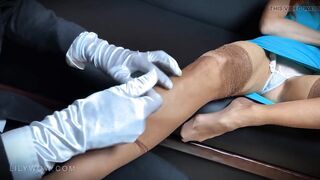 LilyWOW, Nylons, Stocking Feet, Foot Massage, Tractable Servant, ASMR, Hot Legs, mother I'd like to fuck Nylons, Feet Fetish