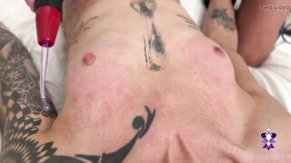 Violet Wand Electrifies Trans Cuties Boobs & Caged Weenie