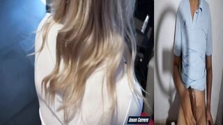 Slim Blond Opens Her Little Booty for Large Raw Dong -React
