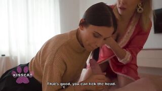 Saint Anna - Step Mama Teaches Shy Step Sister to Suck and Ride Her Step Brother