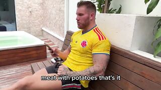 Coarse Anal-Lewd delivery gal ends up with her butt torn to shreds and trickling with cum from a French man's giant wang.