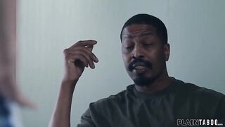 Stepdad Isiah Maxwell isnt happy when that guy finds his stepdaughter Nicole Nichols straps and will educate a lesson.The teen has to deepthroat his bbc