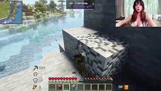 Sexy Screwing with Breasty Sweetie Fox After Playing Minecraft