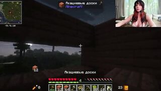 Sexy Screwing with Breasty Sweetie Fox After Playing Minecraft