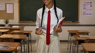 My favourite student, after class, is disciplined to take everything in her booty.