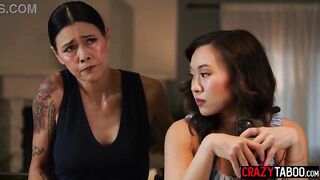 Hawt Kimmy Kimm tempted by stepmom and enjoyed excitement lesbo sex