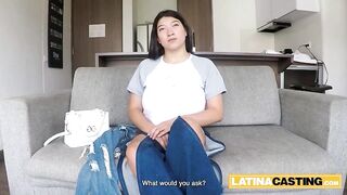 This NATURAL BREASTS LATIN BABE took off her wedding ring previous to bending down for a SLOPPY ORAL SEX