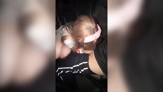 Public sex in the car! They bang a breasty schoolgirl in the car whilst that babe's still in her uniform after picking her up from school!