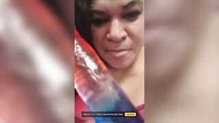 Biggest Red White and Blue Vibrator
