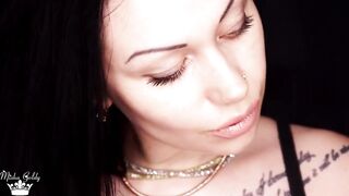 Carnal smokin' & lip fetish & lipstick tease