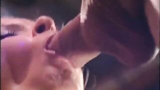 Lustful fucker rubs her clit previous to jerking off and sucking her ally's wang