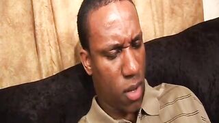 Black doxy enjoys hard dick