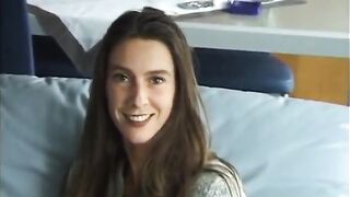 Her slim twat is willing for fingers