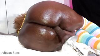 I Can’t Stop Cumming! Bang Machine Makes My Twat moist and Oozing Afro Bunz