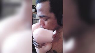 See dad eat that pleasing little vagina.