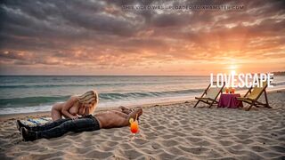 Blond Sucks Dick On The Beach (AI)