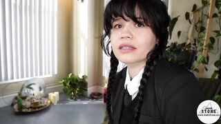 Wednesday Addams Takes Massive Dong & Load Ft. Yhivi