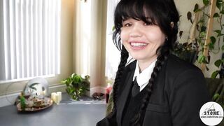 Wednesday Addams Takes Massive Dong & Load Ft. Yhivi