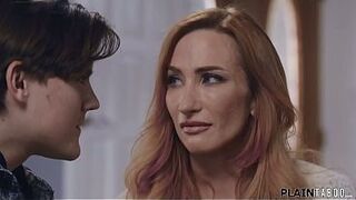Teen Tyler Cruise helps out his breasty neighbour Sophia Locke.The large melons mother i'd like to fuck sobs when they talk about the loss of her spouse and that guy makes his move