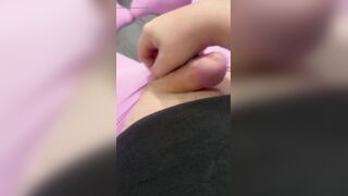Trans Hotty Lauren in Pink Hose
