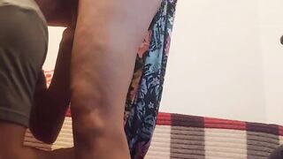 Suck it step-mamma part two Riding on weenie and giant cum in cunt