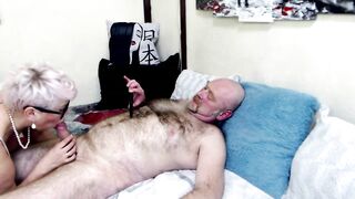 Fisting, vegetables in snatch, older cowgirl and cock-sucker, glamorous face in cum and other pranks of a older married pair!