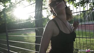 GERMAN SCOUT - Slender German Latin chick Aged Jessie Lie Pick Up for 1st Casting Bang
