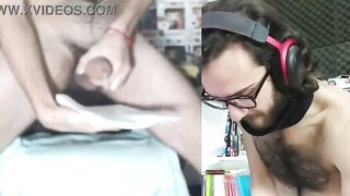 Look at that face of fun! Argentinian homosexual stud masturbating and ejaculating a big load.
