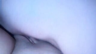 Woke her up with ardent morning sex. Scissoring in the morning. This babe screamed in fun. Close-up.