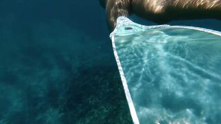 Underwater Shenanigans - Large Booty, Large Breasts Masturbation