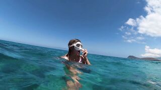 Underwater Shenanigans - Large Booty, Large Breasts Masturbation