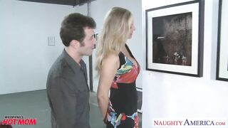 Hawt golden-haired stepmom Julia Ann gets large jugs drilled