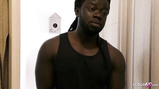 GERMAN GIRLFRIEND cheat on Party with Large Ebony Penis Ally