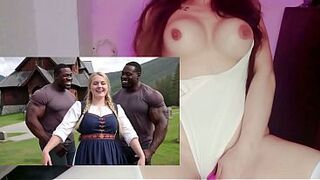 Sexy European gals having interracial sex - Visit the "Ai hawt experience" channel to see the full movie scene