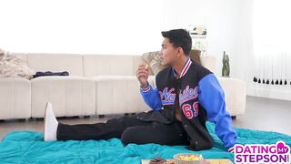 "Be My Consummate Date" Stepmom Sophia Locke Drops Onto Stepson And Rides Him Balls Unfathomable