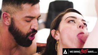 Wild Cum Swapping During Sexy Bi-sexual three-Way