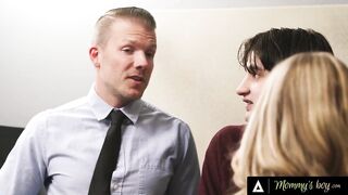 MOM'S HUNK - Blindfolded Stepmom Andi Avalon Mistakes Stepson For Lover In Wild Trio