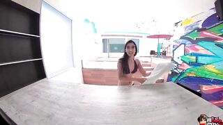 Small Latin babe Honey Shy Sex POV
