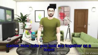 The worthy sister, ep. two - Sims 4 Shemale hentai screws and cums on brother's lewd wife