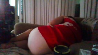 Thick butt white gal butt teasing