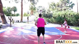 Betting on Basketball Turns into Coarse Screw for Loser Cheerleader