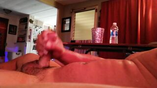Dad stroking