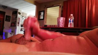 Dad stroking