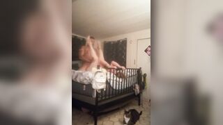 Caught hawt mother i'd like to fuck masturbating and interrupted and pounded her cunt