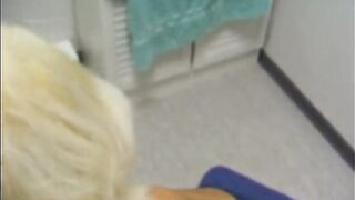 Golden-haired amateur honey gets screwed from behind